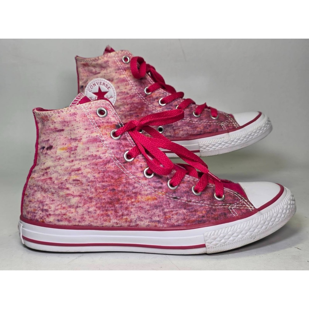 Converse Chuck Taylor All Star High Top Junior Sneakers Size 4.5 Pink Berry Shoe